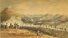 Hernani desde la meseta de la Venta de Oriamendi: los carlistas atacando la posición defendida por el general Evans, el 16 de marzo de 1837, y la última posición de los soldados de la Marina Real Británica