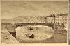 Bilbao - Nuevo puente de hierro de San Francisco, sobre la ría, en el emplazamiento del antiguo puente colgante