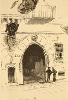 Viaje regio, el : Vitoria, visitada por SS.MM. y AA. el 26 de septiembre último : la casa del Cordón, donde moraba el cardenal Adriano cuando fue elegido Papa, en 1522