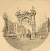 Arco del ayuntamiento de San Sebastián, en la Avenida de la Libertad