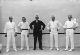 Urzelai I.a (Jose Maria Urzelai), Sustarra I.a (Andres Juaristi), Modesto Larrañaga, Romualdo Larrañaga eta Azkoitiako Txikito (Jose Joakin Larrañaga) pilotariak Eibarko Astelena pilotalekuan