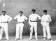 Los pelotaris Chortena II (Juan José Larrañaga), Baltasar (Francisco Arano), Echave II (Estanislao Echave) y Echave III (Carmelo Echave)