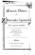 Almanak uskara edo Ziberouko egunaria.