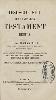 Iesu-Christo gure Iaunaren Testament Berria lehenago I.N. Haraneder Done Ioane Lohitsuco Jaun aphez batec escuararat itçulia, orai, artha bereci batequin, garbiguiago, lehembicico aldicotçat aguer-aracia, laphurtar bi iaun aphecec.