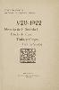 1920-1922 : memoria de la Sociedad, estado de caja, títulos y cargos, lista de socios / Eusko Ikaskuntza = Sociedad de Estudios Vascos.