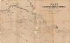 Plano de las minas y vías de transporte de la zona minera de Vizcaya.